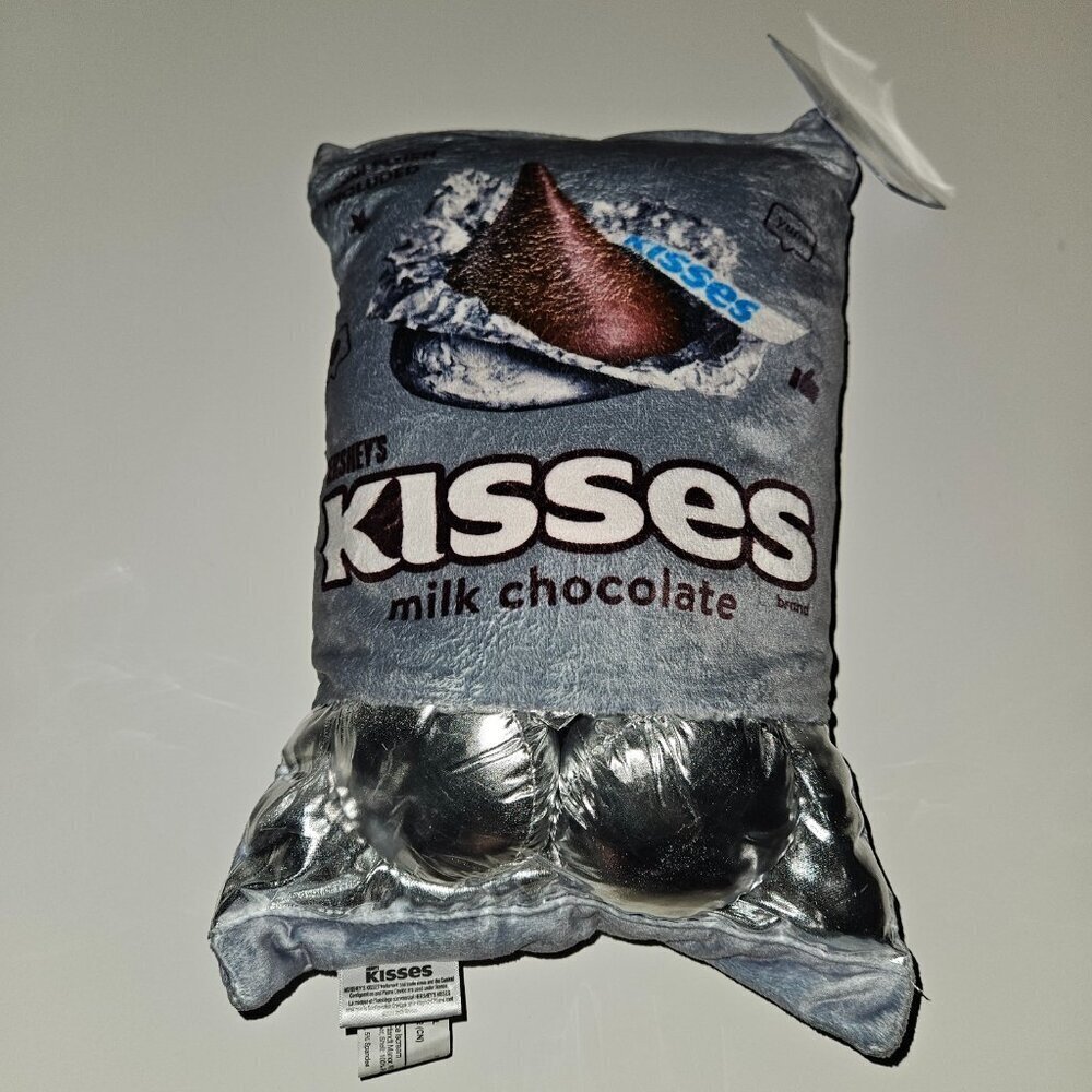 NEW Hershey's Kisses Plush Candy Toy 13" Wide Includes 3 Mini Plush Pillow Decor